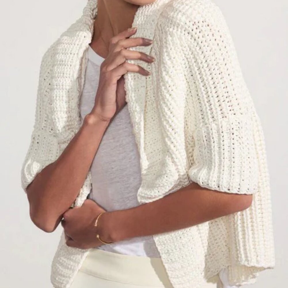 Brochu Walker Fida Shrug NWOT XS Ivory / Salt White /Winter White